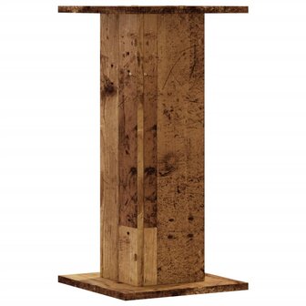 Plantenstandaards 2 st 30x30x60 cm bewerkt hout oud houtkleurig 5