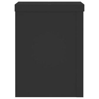 Plantenstandaards 2 st 15x15x20 cm bewerkt hout zwart 5