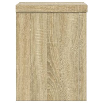 Plantenstandaards 2 st 15x15x20 cm bewerkt hout sonoma eiken 6