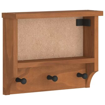 Wandkapstok SANDNES 45x12x35 cm massief grenenhout 2