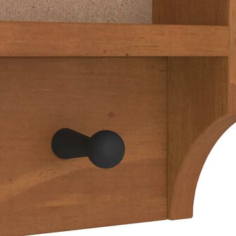 Wandkapstok SANDNES 45x12x35 cm massief grenenhout 9