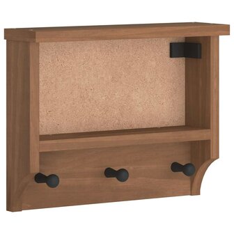 Wandkapstok SANDNES 45x12x35 cm massief grenenhout 2