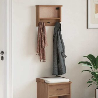 Wandkapstok SANDNES 45x12x35 cm massief grenenhout 3