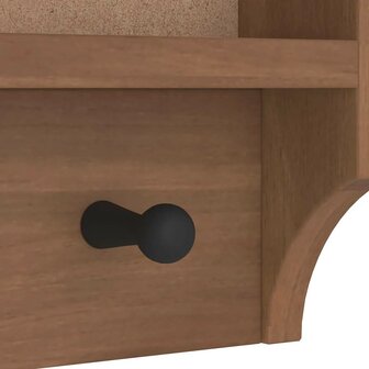 Wandkapstok SANDNES 45x12x35 cm massief grenenhout 9