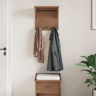 Wandkapstok SANDNES 43x30x42 cm massief grenenhout 4