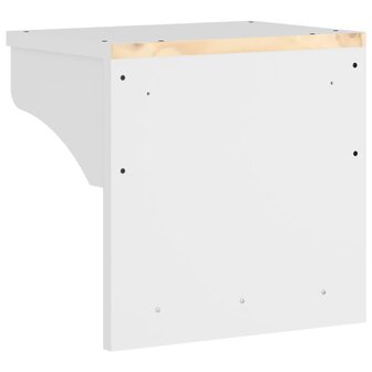 Wandkapstok SANDNES wit 43x30x42 cm massief grenenhout 7