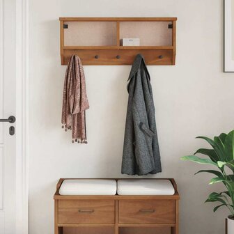 Wandkapstok SANDNES 87x12x35 cm massief grenenhout 4
