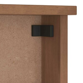 Wandkapstok SANDNES 87x12x35 cm massief grenenhout 8