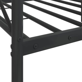 Slaapbank zonder matras 90x200 cm staal zwart 9