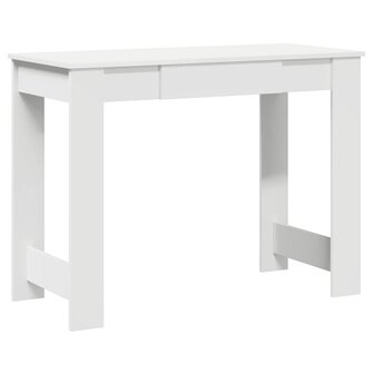 Bureau 100x45x75 cm bewerkt hout wit 2