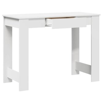 Bureau 100x45x75 cm bewerkt hout wit 5