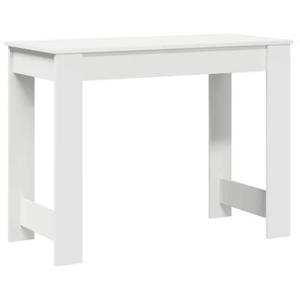 Bureau 100x45x75 cm bewerkt hout wit 7