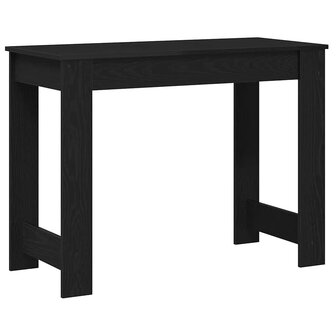 Bureau 100x45x75 cm bewerkt hout zwart 7