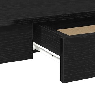 Bureau 100x45x75 cm bewerkt hout zwart 8