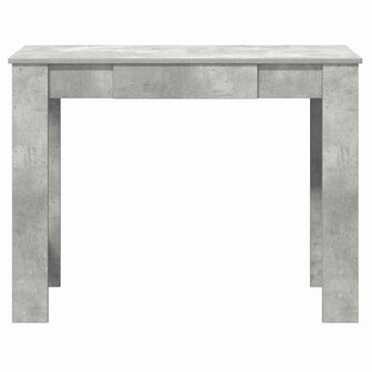 Bureau 100x45x75 cm bewerkt hout betongrijs 4
