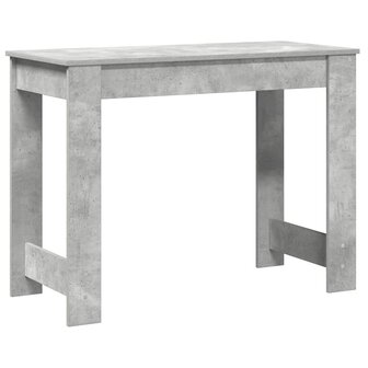 Bureau 100x45x75 cm bewerkt hout betongrijs 7