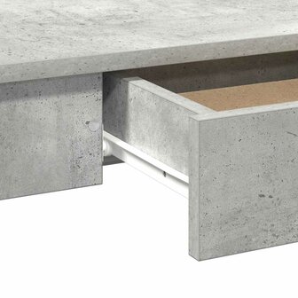 Bureau 100x45x75 cm bewerkt hout betongrijs 8