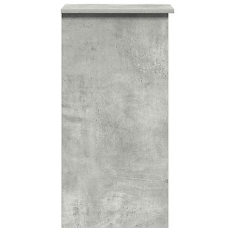 Bureau met schappen 84x40x78 cm bewerkt hout betongrijs 6