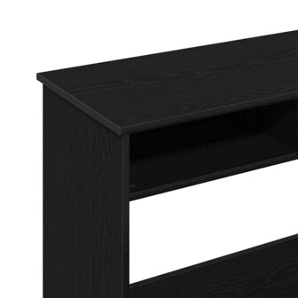 Bureau 80x40x75 cm bewerkt hout zwart 9