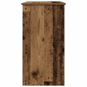 Bureau 80x40x75 cm bewerkt hout oud houtkleurig 6