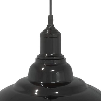 Hanglamp in hoogte verstelbaar E27 &Oslash;31 cm metaal glanzend zwart 8