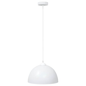 Hanglampen 2 st In hoogte verstelbaar E27 30 cm metaal wit 5
