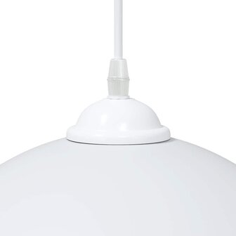 Hanglampen 2 st In hoogte verstelbaar E27 30 cm metaal wit 9