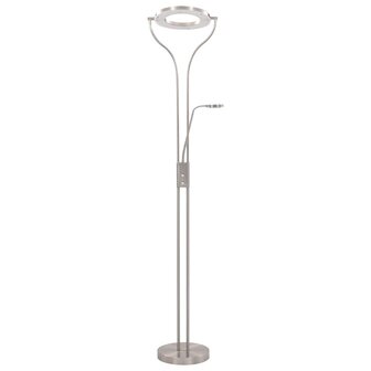 Lamp staand 18 W dimbaar 180 cm zilverkleurig 3