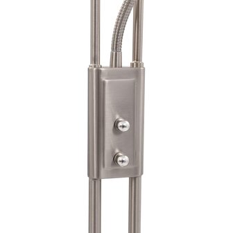 Lamp staand 18 W dimbaar 180 cm zilverkleurig 6
