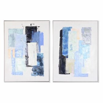 Schilderij DKD Home Decor Abstract Stads 60 x 3 x 80 cm 60 x 3,5 x 80 cm (2 Stuks) 1