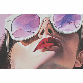 Schilderij Home ESPRIT Roze Vrouw Modern 50 x 2,5 x 70 cm (2 Stuks) 3