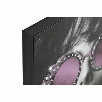 Schilderij Home ESPRIT Zwart Lila chica Coating 60 x 3,5 x 80 cm (2 Stuks) 2
