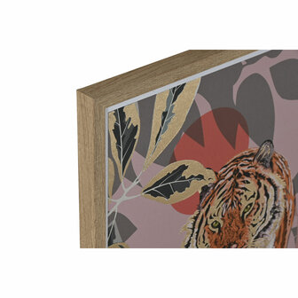 Schilderij Home ESPRIT Rood Groen Koloniaal Gouden Jungle 45 x 2,5 x 60 cm (2 Stuks) 2