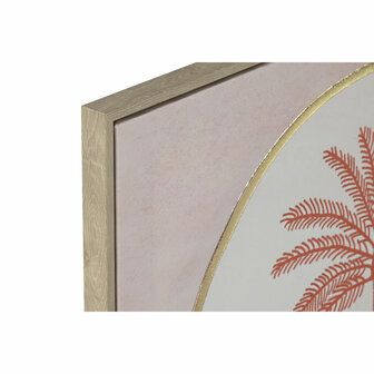 Schilderij Home ESPRIT Beige Koraal Palmen Koloniaal 60 x 2,5 x 60 cm (2 Stuks) 2