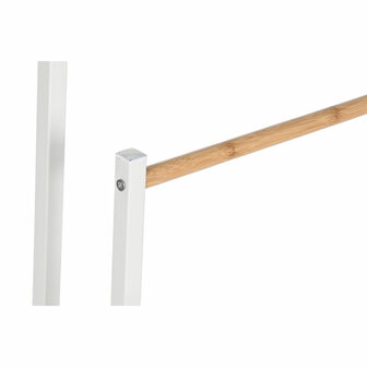 Losstaand handdoekenrek Home ESPRIT Wit Natuurlijk Metaal Bamboe 45 x 22 x 85 cm 2