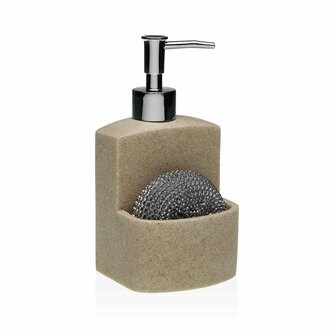 Zeepdispenser Versa Beige Hars Keramisch Minimalist 1