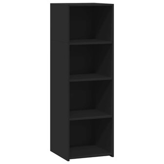 Hoge kast 40x41x124 cm bewerkt hout zwart 2