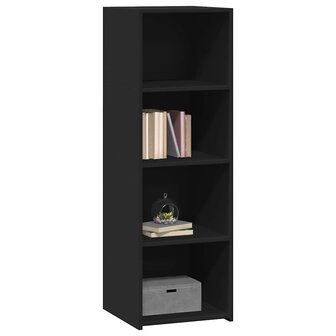 Hoge kast 40x41x124 cm bewerkt hout zwart 3