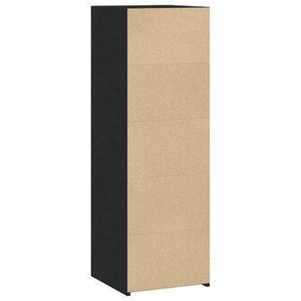 Hoge kast 40x41x124 cm bewerkt hout zwart 6