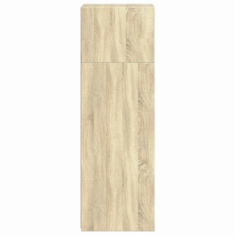 Hoge kast 40x41x124 cm bewerkt hout sonoma eikenkleurig 5