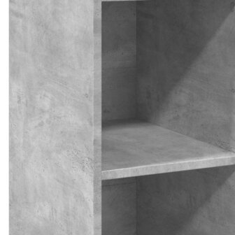 Hoge kast 40x41x124 cm bewerkt hout betongrijs 7