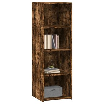 Hoge kast 40x41x124 cm bewerkt hout gerookt eikenkleurig 3