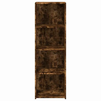 Hoge kast 40x41x124 cm bewerkt hout gerookt eikenkleurig 4
