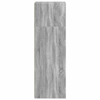 Hoge kast 40x41x124 cm bewerkt hout grijs sonoma eikenkleurig 5