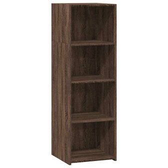 Hoge kast 40x41x124 cm bewerkt hout bruin eikenkleur 2