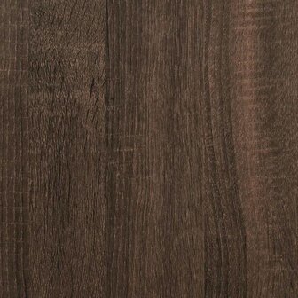 Hoge kast 40x41x124 cm bewerkt hout bruin eikenkleur 8