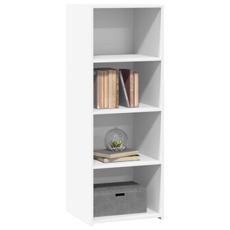 Hoge kast 45x41x124 cm bewerkt hout wit 3