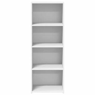 Hoge kast 45x41x124 cm bewerkt hout wit 4