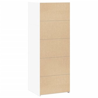 Hoge kast 45x41x124 cm bewerkt hout wit 6