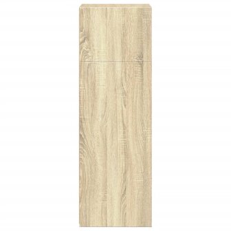 Hoge kast 45x41x124 cm bewerkt hout sonoma eikenkleurig 5